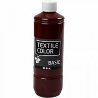 Creotime textielverf Basic 500ml bruin