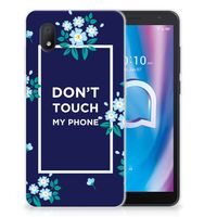 Alcatel 1B (2020) Silicone-hoesje Flowers Blue DTMP