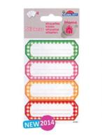 Verhaak keukenetiketten gekleurd papier 4 vellen à 4 stuks