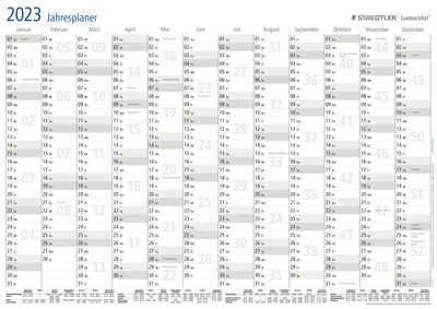 Staedtler Lumocolor® year planner 641 YP Muurkalender Duits DIN A3 12 maanden / 1 kant 1 stuk(s)