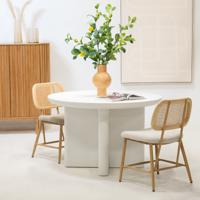 Eettafel Miso Rond Wit 120cm - Giga Meubel