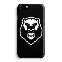 Angry Bear (black): iPhone 8 Volledig Geprint Hoesje