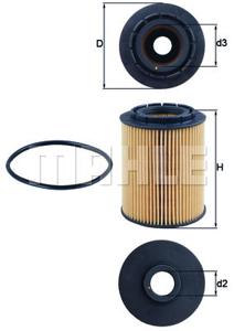 Oliefilter MAHLE, Diameter (mm)83mm, u.a. für VW, Ford, Mercedes-Benz, Jeep, Audi, Porsche