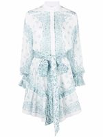 Alexandre Vauthier robe courte à motif cachemire - Blanc - thumbnail