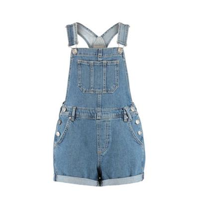 America Today Junior regular fit tuinbroek Nyomi blauw America Today Junior regular fit tuinbroek Nyomi blauw