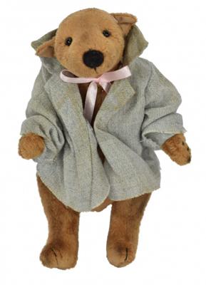 Clemens Knuffelbeer junior 18 cm pluche 2-delig bruin/grijs