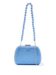 SERPUI pochette Ang à ornements en cristal - Bleu