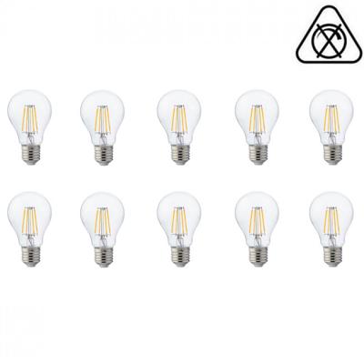 LED Lamp 10 Pack - Filament - E27 Fitting - 6W - Warm Wit 2700K