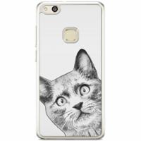 Huawei P10 Lite siliconen hoesje - Kiekeboe kat