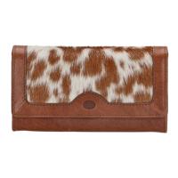 Micmacbags Portemonnee met Vachtje Legacy RFID Cognac
