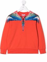 Marcelo Burlon County Of Milan Kids sweat à imprimé Wings - Rouge