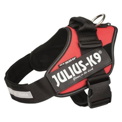 JULIUS K9 krachtharnas IDC 1-L: 63-85 cm - 50 mm - rood - voor hond