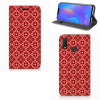 Huawei P Smart Plus Hoesje met Magneet Batik Rood - thumbnail