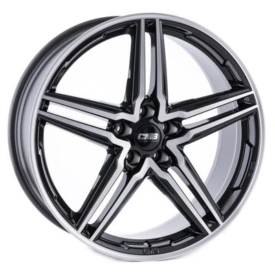 CMS WHEELS C29 Zwart gepolijst
