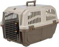 Nobby Skudo 3 Iata, Transportbox, Lichtgrijs/Donkergrijs, 60 x 40 x 39 Cm, geschikt voor vliegreizen met honden