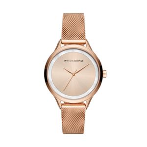 Horlogeband Armani Exchange AX5602 Staal Rosé 16mm