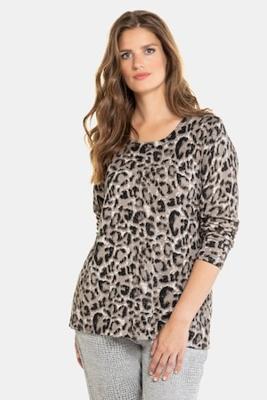 Ulla Popken Pullover, luipaarddessin - Grote Maten