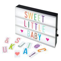 Alecto ALB-01 - LED Lightbox A4, 3 tekstregels, 85 letters en cijfers