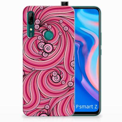 Huawei P Smart Z Hoesje maken Swirl Pink