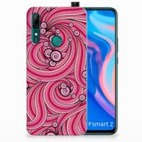 Huawei P Smart Z Hoesje maken Swirl Pink