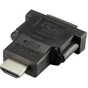 Renkforce RF-4212231 HDMI / DVI Adapter [1x HDMI-stekker - 1x DVI-bus 24+1-polig] Zwart