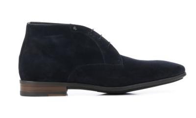 Van Bommel Heren Veterschoenen in Suede (Blauw)