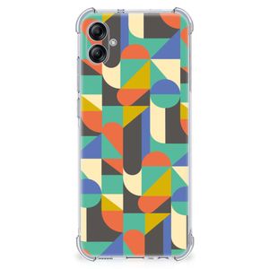 Samsung Galaxy A04e Doorzichtige Silicone Hoesje Funky Retro