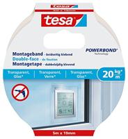 Tesa 77741-00000-00 Mounting Tape for Transparent & Glass 20kg/m, 5m x 19mm, wit