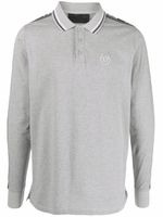 Philipp Plein polo à logo brodé - Gris