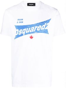 DSQUARED2 t-shirt en coton à logo imprimé - Blanc