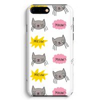 Meow: iPhone 8 Plus Volledig Geprint Hoesje