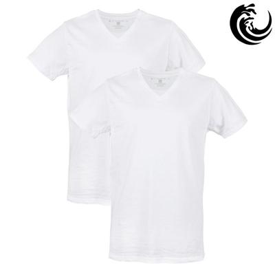 Vinnie-G Heren T-shirt V-hals Wit 2-pack-XXL