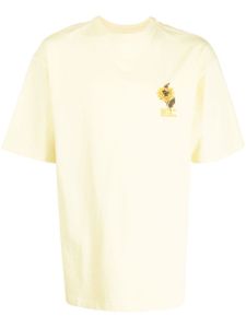 Musium Div. t-shirt à logo brodé - Jaune