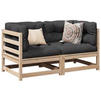 2-delige Loungeset massief grenenhout