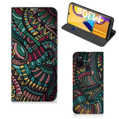 Samsung Galaxy M30s | M21 Hoesje met Magneet Aztec Samsung Galaxy M30s | M21 Hoesje met Magneet Aztec