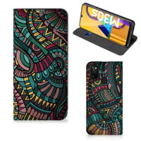Samsung Galaxy M30s | M21 Hoesje met Magneet Aztec