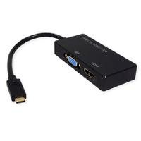 VALUE 12.99.3215 USB grafische adapter 3840 x 2160 Pixels Zwart - thumbnail