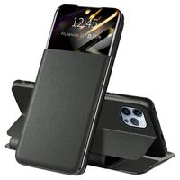 iPhone 13 Pro Front Smart View Flip Case - Zwart