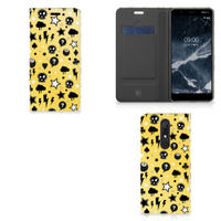 Mobiel BookCase Nokia 5.1 (2018) Punk Geel - thumbnail