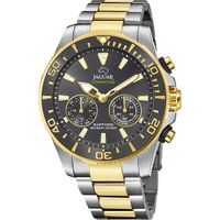 Jaguar J889/4 Horloge Connected Diver Hybrids staal zilver-en goudkleurig-zwart 20ATM 45,7 mm