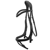 Trensenzaum Equitus Alpha black/silver Warmblut