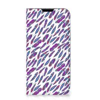 Apple iPhone 14 Plus Hoesje met Magneet Feathers Color - thumbnail