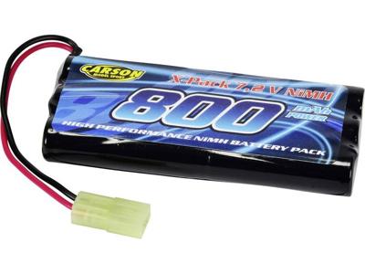 NiMH accupack 7.2 V 800 mAh Aantal cellen: 6 Carson RC Sport Stick Mini-Tamiya-stekker
