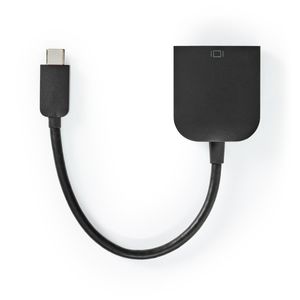 Nedis USB-C©-adapterkabel | Type-C© Male - VGA Female | 0,2 m | Zwart