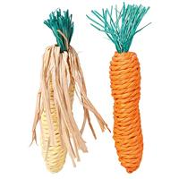 TRIXIE TX-6192 Set van Stro Toys Corn on The Cob and Carrot 15 cm