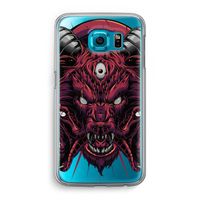 Hell Hound and Serpents: Samsung Galaxy S6 Transparant Hoesje