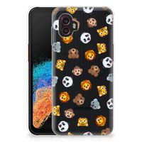 TPU bumper voor Samsung Galaxy Xcover 6 Pro Dieren Emojis - thumbnail