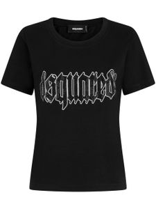 DSQUARED2 t-shirt en coton à logo appliqué - Noir