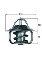 Thermostaat, koelvloeistof TX588D - thumbnail