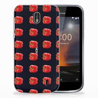 Nokia 1 Siliconen Case Paprika Red - thumbnail